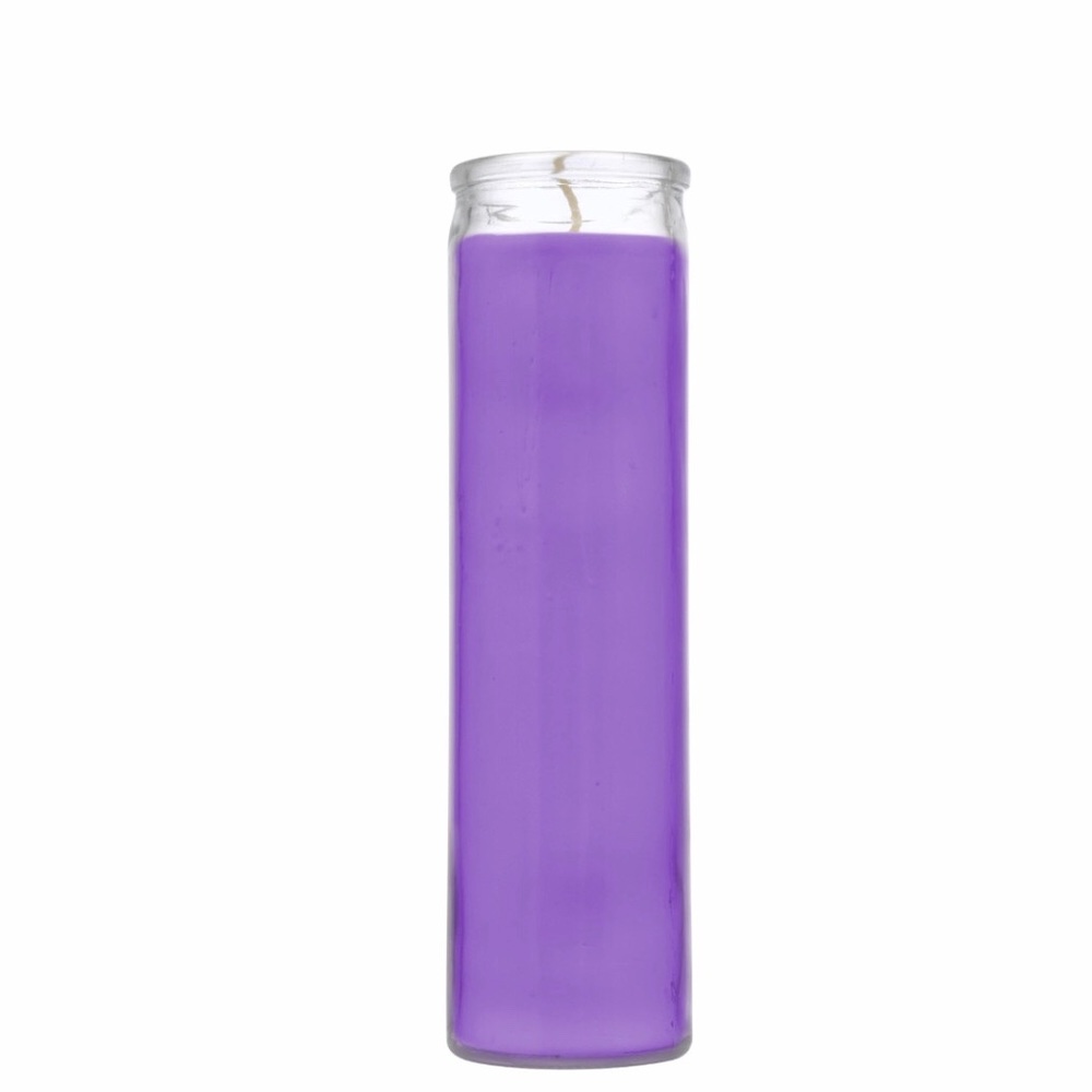 Purple Candles 8oz Each Medium Unscented Meditation, Chakra, Prayer, Halloween